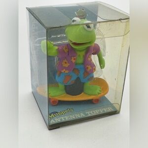 VTG Rare The‎ Muppets KERMIT THE FROG Car Antenna Topper